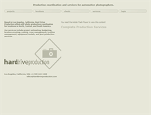 Tablet Screenshot of harddriveproduction.com
